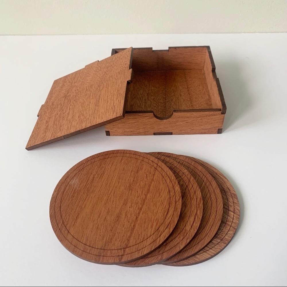 Wood Chuck Coaster Set of 4